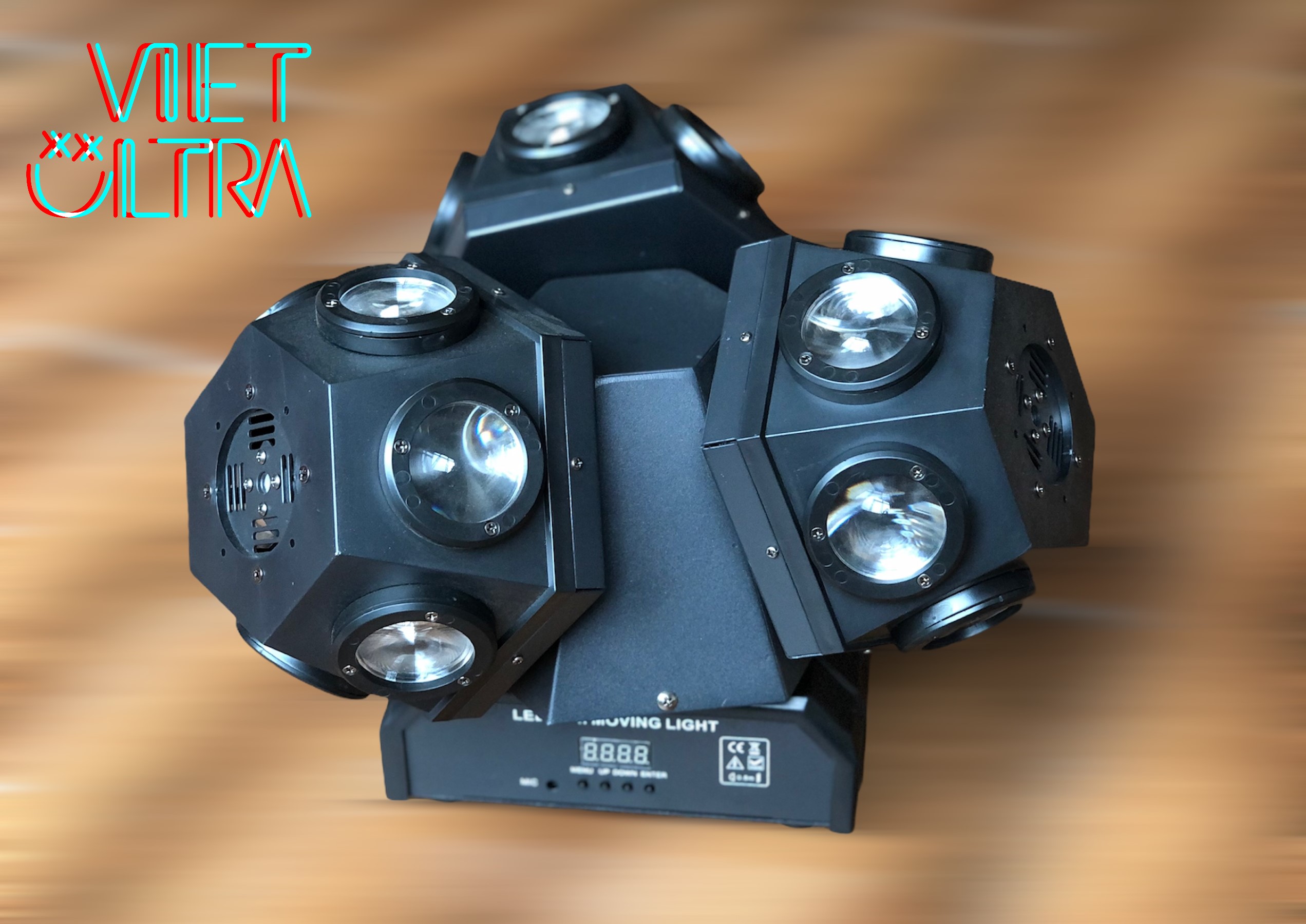Đèn Moving 18 Mắt 3 Đầu (Led + Laser) - Ảnh 2