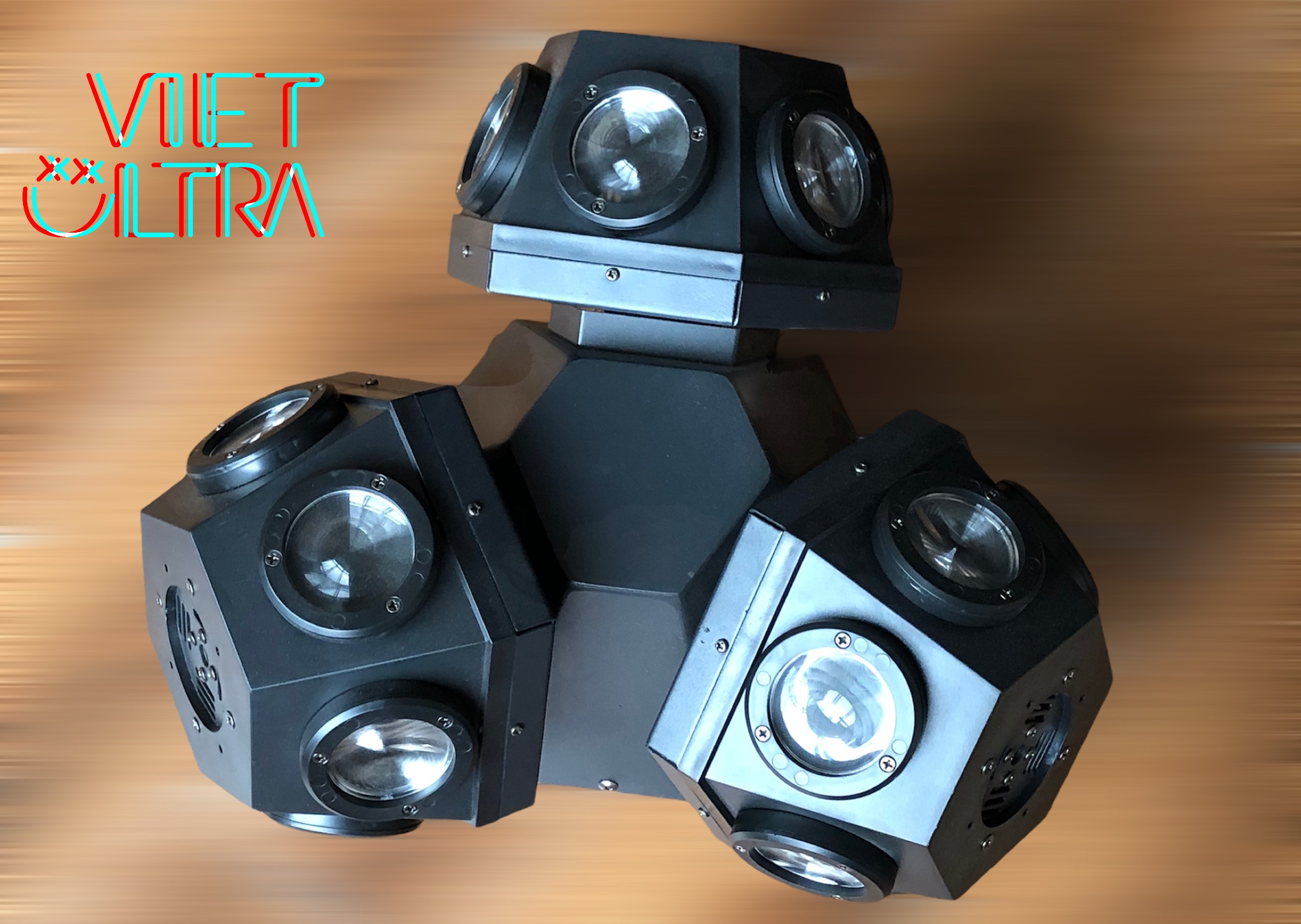 Đèn Moving 18 Mắt 3 Đầu (Led + Laser) - Ảnh 3