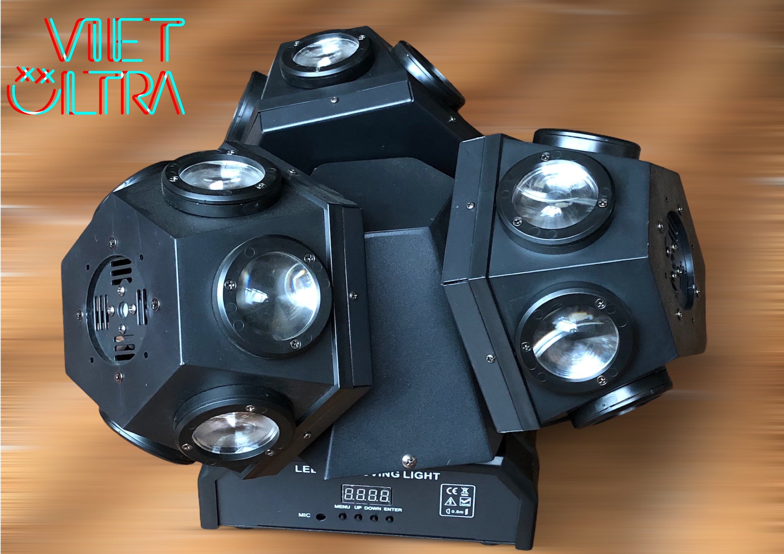 Đèn Moving 18 Mắt 3 Đầu (Led + Laser) - Ảnh 4