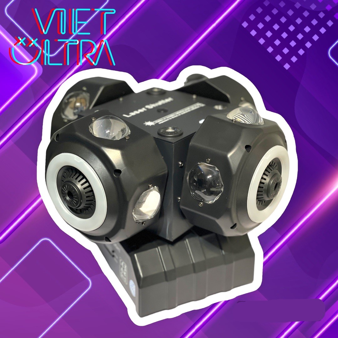 SIÊU PHẨM ĐÈN MOVING 4 ĐẦU 16 MẮT KẾT HỢP LASER - CHỚP CỰC ĐỈNH!!!